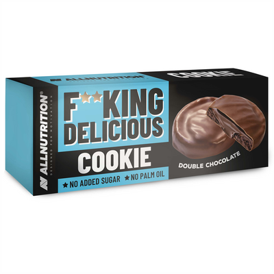 Печиво ALLNUTRITION FITKING DELICIOUS COOKIE 128 g DOUBLE CHOCOLATE FDC-128DCH фото